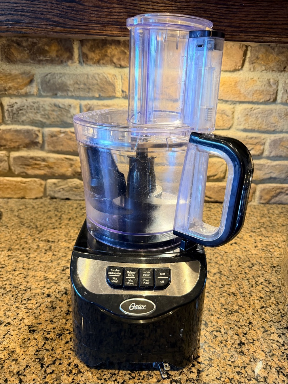 Oster Black Food Processor with Clear Work Bowl - Black 10 cups